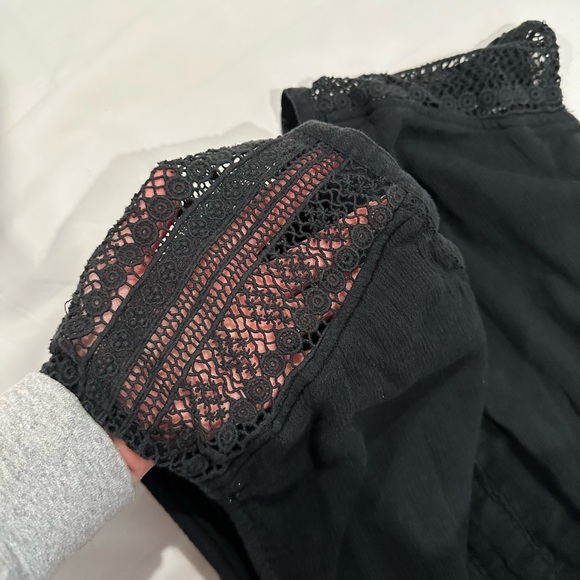 Abercrombie & Fitch Women Black Sleeveless Lined Coverup Romper Size XS - Picture 5 of 11